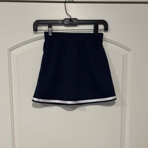 Navy Skirt with White Trim
